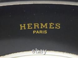 100% Authentic Hermes Cloisonne Bangle Bracelet Enamel Blue SHW A1410