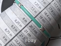 100% Genuine Tiffany & Co Blue Enamel X Signature bangle sterling silver