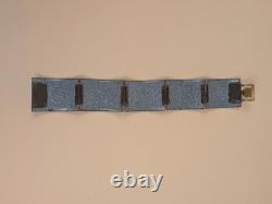 1960's sparkly blue enamel bracelet