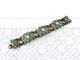 60s Mcm Modernist Turquoise Blue Enamel Bronze Bracelet By Dominique Pi&eacute;chaud