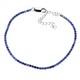 925 Sterling Silver Bracelet Blue Sapphire Round Diamond Cut 2mm Gemstone 8