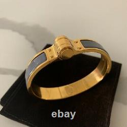 AUTHENTIC Hermes Hinged Bracelet / Bangle in Granit (Size S)