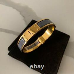 AUTHENTIC Hermes Hinged Bracelet / Bangle in Granit (Size S)