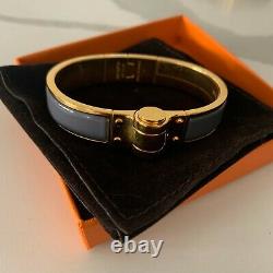 AUTHENTIC Hermes Hinged Bracelet / Bangle in Granit (Size S)