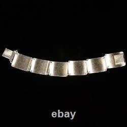 Aksel Holmsen Royal Blue Enamel Bracelet Scandinavian Sterling Silver 925S