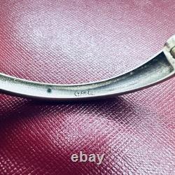 Amrita Singh 925 Sterling Silver Gold Color Blue Enamel Peacock Bangle Bracelet