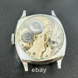 Antique Ardaco Blue Enamel Bezel Art Deco Mechanical Watch Runs