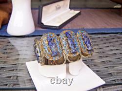 Antique Chinese Lapis, Enamel Bracelet. Rare Opportunity, Original Old Bracelet