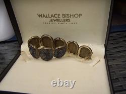 Antique Chinese Lapis, Enamel Bracelet. Rare Opportunity, Original Old Bracelet