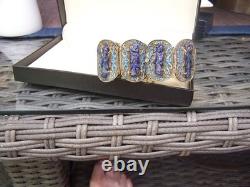 Antique Chinese Lapis, Enamel Bracelet. Rare Opportunity, Original Old Bracelet
