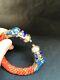 Antique Chinese Enamelled Silver And Coral Bracelet