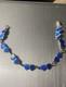 Antique Sterling Blue Enamel Norway Jewelry Bracelet Opro