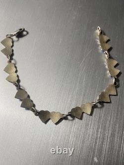 Antique Sterling Blue Enamel NORWAY JEWELRY BRACELET OPRO