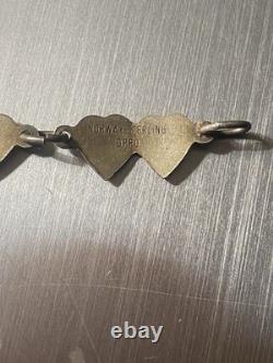 Antique Sterling Blue Enamel NORWAY JEWELRY BRACELET OPRO