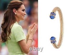 Antique look Princess The Catherine blue enamel bracelet for anniversary gift