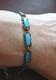 Arne Nordlie Nordic Braclet Blue Guilloche Enamel Gold Fill 925 Sterling Sz7