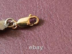Arne Nordlie Nordic Braclet Blue Guilloche Enamel Gold Fill 925 Sterling Sz7