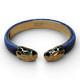 Auth Bvlgari Serpenti Bracelet Bangle Snake Blue Enamel Gold Tone As Is Italy
