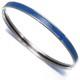 Auth Hermes Bracelet Uni Blue Bangle Enamel