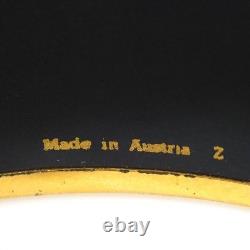 Auth HERMES Cloisonne Bangle Bracelet Blue/Gold Enamel/Metal r11492j