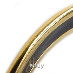 Auth HERMES Cloisonne Bangle Bracelet Gold/Red/Blue Metal/Enamel e61635a