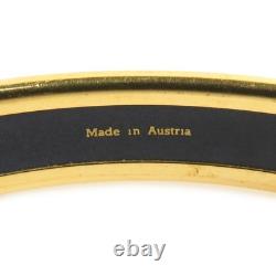 Auth HERMES Cloisonne Bangle Bracelet Gold/Red/Blue Metal/Enamel e61635a Auth HERMES Cloisonne Bangle Bracelet Gold/Red/Blue Metal/Enamel e61635a