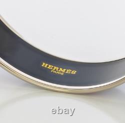 Auth. HERMES Optique Chaîne d'Ancre Bracelet Rose Pâle Bleu-Gris Étoupe New
