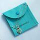 Auth Tiffany & Co Return To Love Blue Enamel Toggle Bracelet 17cm Ag 925 Used