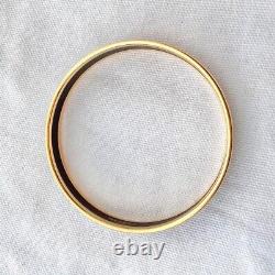 Authentic HERMES Bangle Bracelet Email Enamel Blue Gold comb