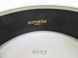 Authentic HERMES Blue Enamel Bangle Bracelet Email Imprime GM #8863