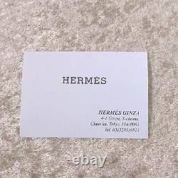 Authentic HERMES Émail Bangle Bracelet Black Enamel Jewelry Silver Rim 70 withBox