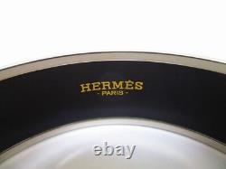 Authentic HERMES Enamel Bangle Bracelet Blue Multicolor Emaiyu GM #7043