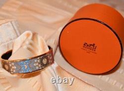 Authentic HERMES Paris Enamel Bangle Bracelet-Excellent Condition