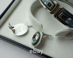 Authentic MICHAELA FREY WILLE Set Clasp Bangle & Cabochon Clips