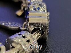Authentic Pandora Bracelet Size 6.7 With 14 Charms