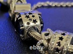 Authentic Pandora Bracelet Size 6.7 With 14 Charms