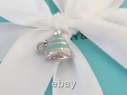 Authentic Rare New Tiffany & Co Blue Enamel Snow Hat Charm For Necklace Bracelet