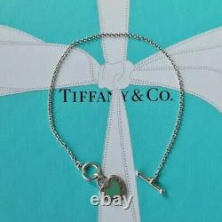 Authentic Rare Tiffany & Co Return To Tiffany LOVE Blue Enamel Toggle Bracelet