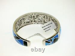 Belle Etoile Delano Bracelet With Blue/black Enamel New Retail $525.00