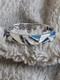 Belle &Eacute;toile Lumina Bangle Bracelet 925 Sterling Silver Navy Blue Enamel Size S