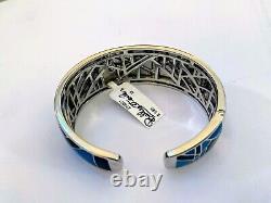 Belle Etoile bracelet Size M. Delano Blue Black Enamel Silver 925