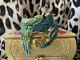 Betsey Johnson Keeping Up With The Critters Peacock Bird Hinged Bangle Bracelet