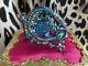 Betsey Johnson Paradise Lost Blue Salamander Gecko Lizard Hinged Bangle Bracelet