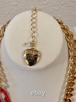 Betsey Johnson School Supplies Charm Necklace, Bracelet & Pencil Earrings NWT