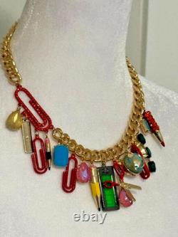 Betsey Johnson School Supplies Charm Necklace, Bracelet & Pencil Earrings NWT