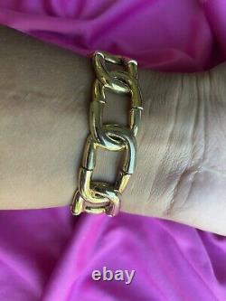 Betsey Johnson Vintage Indian Summer White Horse Horseshoe Luck Chain Bracelet