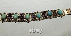 Bliss Brothers Austro Hungarian Hubbel Glass Enamel Pearl Bracelet