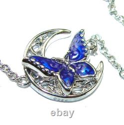 Blue Dream authentic Enamel. 925 Sterling Silver handmade Bracelet