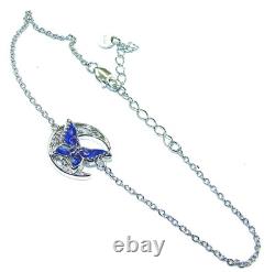 Blue Dream authentic Enamel. 925 Sterling Silver handmade Bracelet