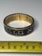 Blue Enamel Hebrew Script Hinged Bangle Bracelet Judaica Judaism